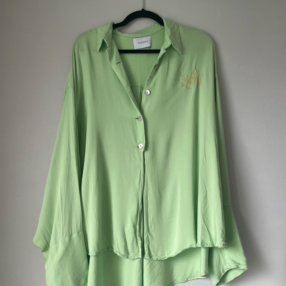 Sleeper x Sunday Riley Pajama Top SZ 1